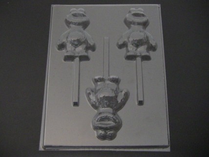 298sp Baby Cracker Monster Chocolate or Hard Candy Lollipop Mold